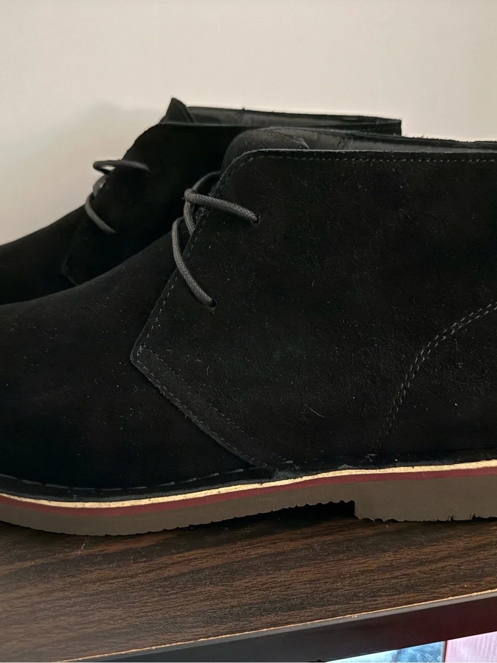 Propet Men's Black Suede Chukka Boots - Classic Lace-Up NIB